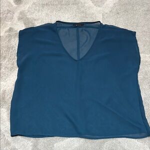 Forever 21 Blue Boxy Sleeveless Blouse